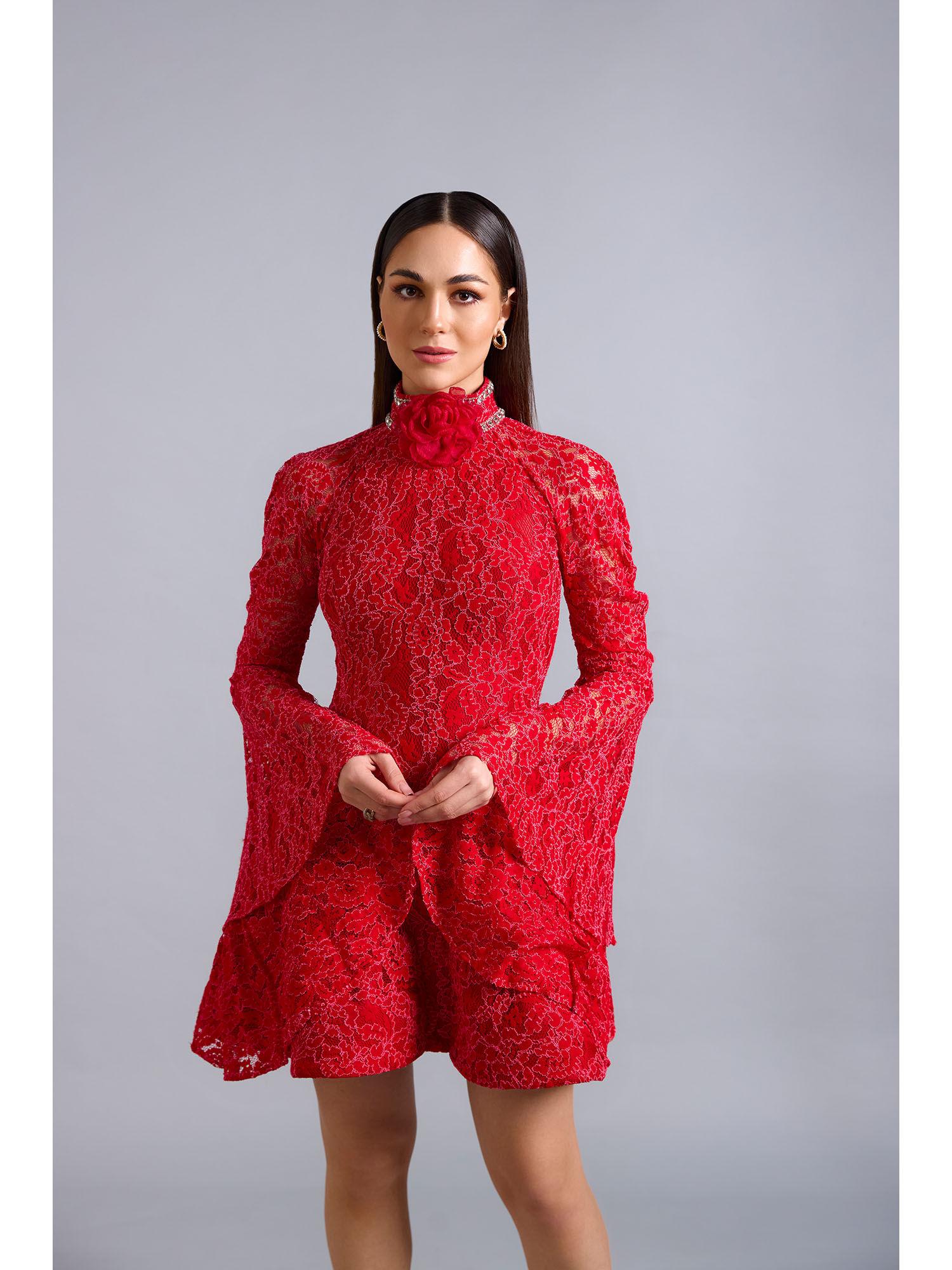 hope scarlet lace mini