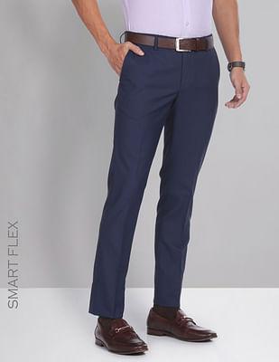 horizontal stripe smart flex trousers