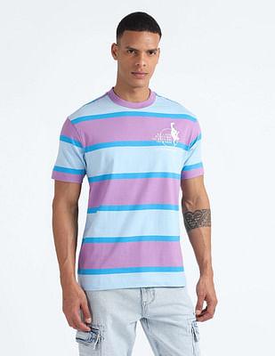horizontal stripe oversized t-shirt