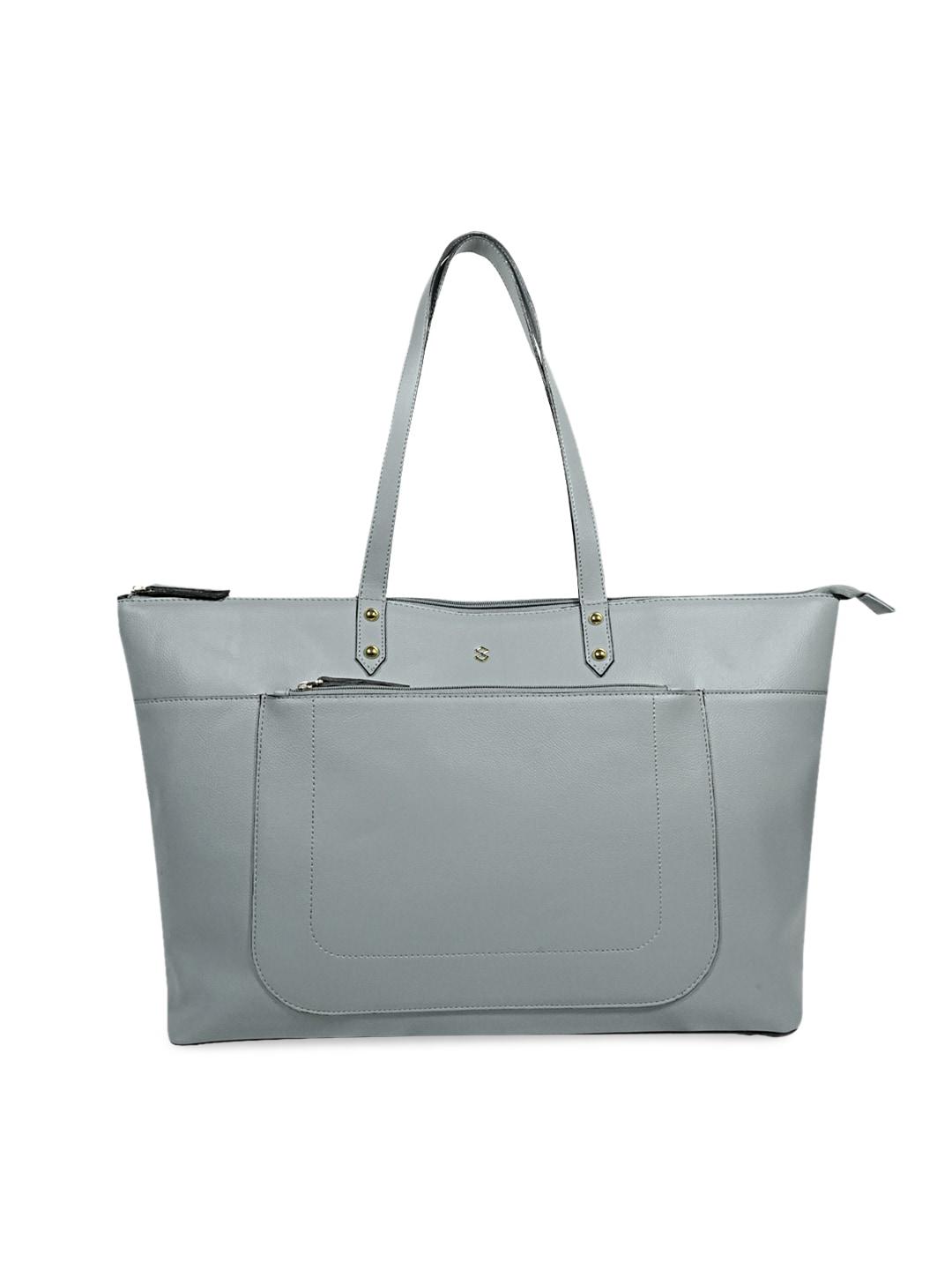 horra textured structured tote bag