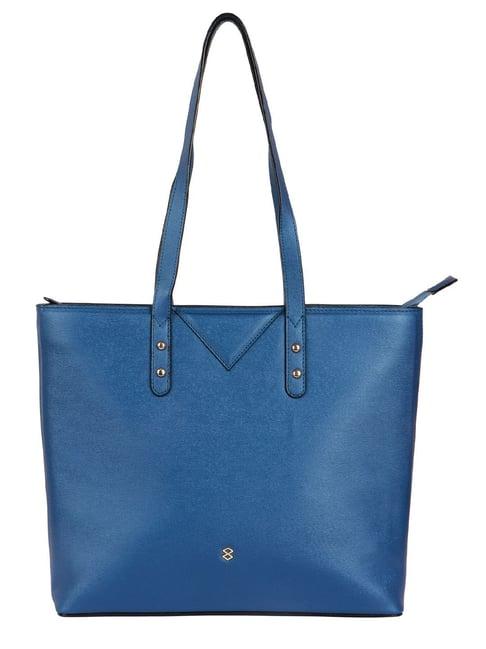 horra blue large tote bag