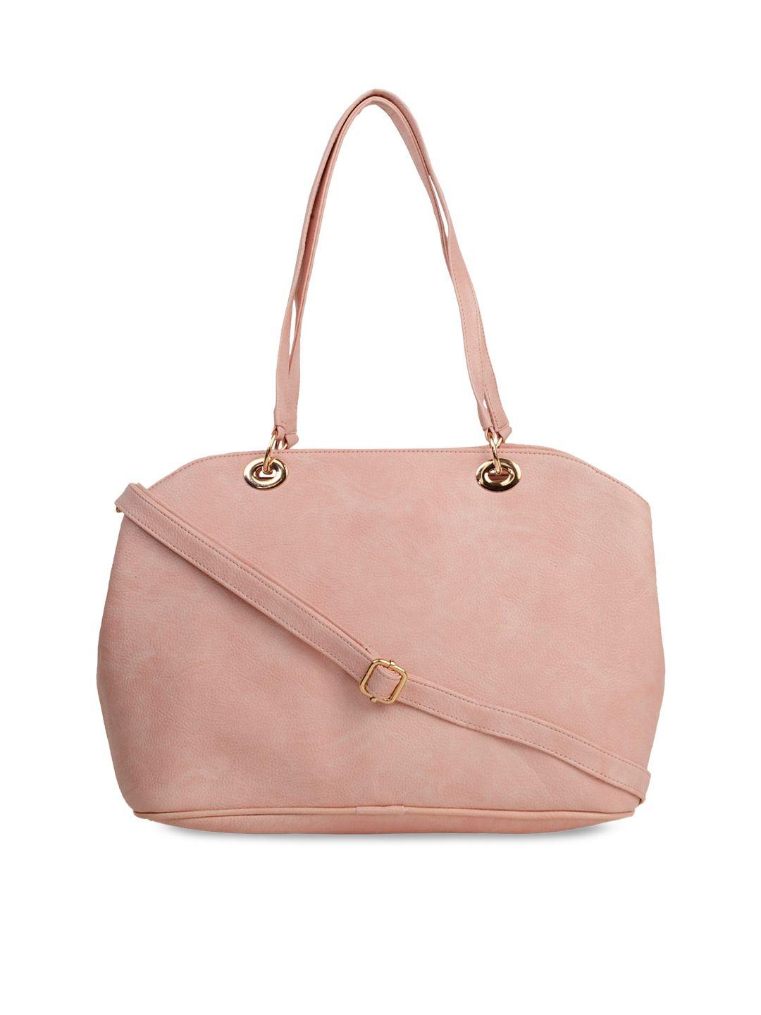 horra peach structured handheld bag