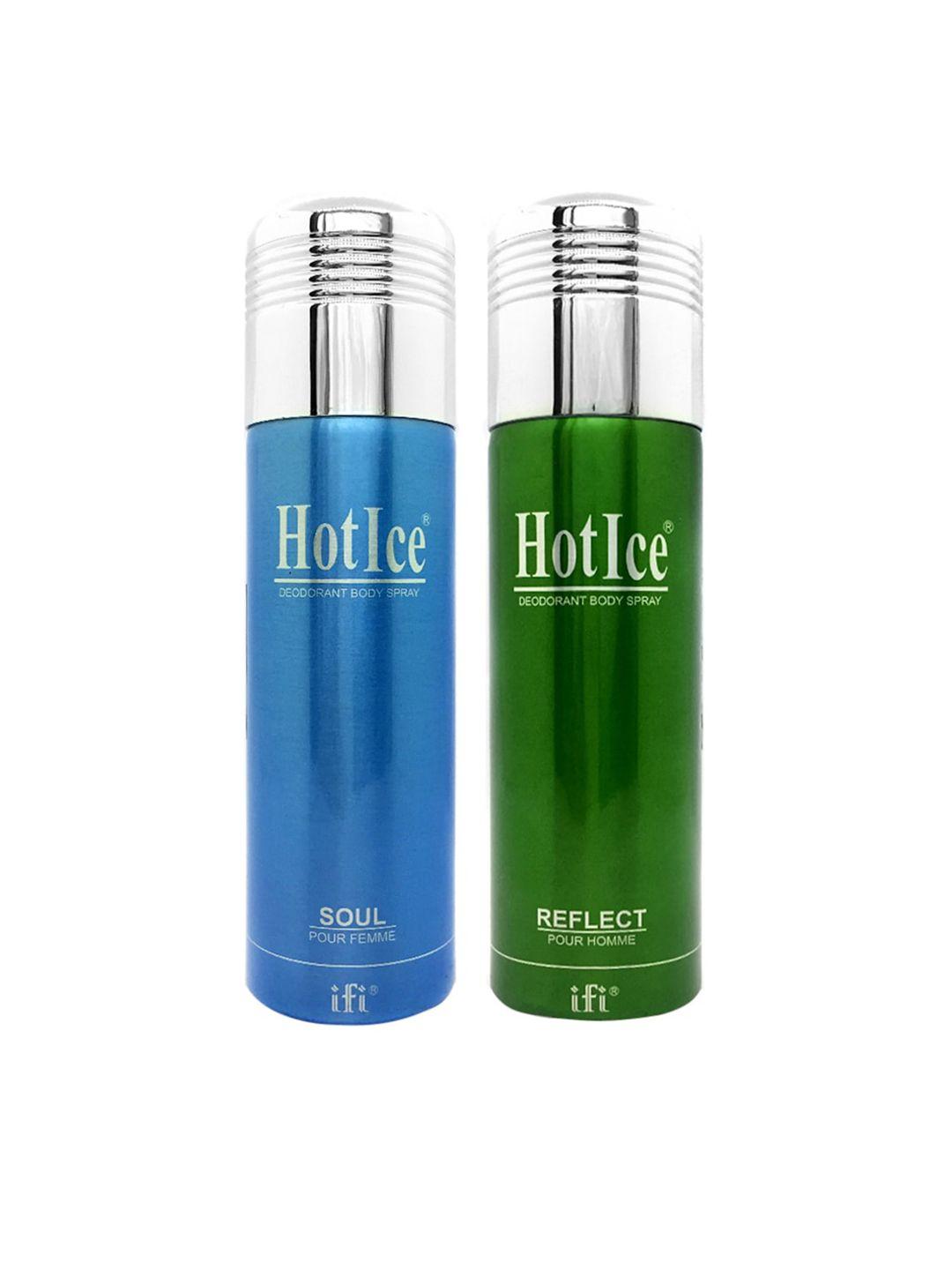 hot ice soul fomme & reflect homme deodorant combo 400ml