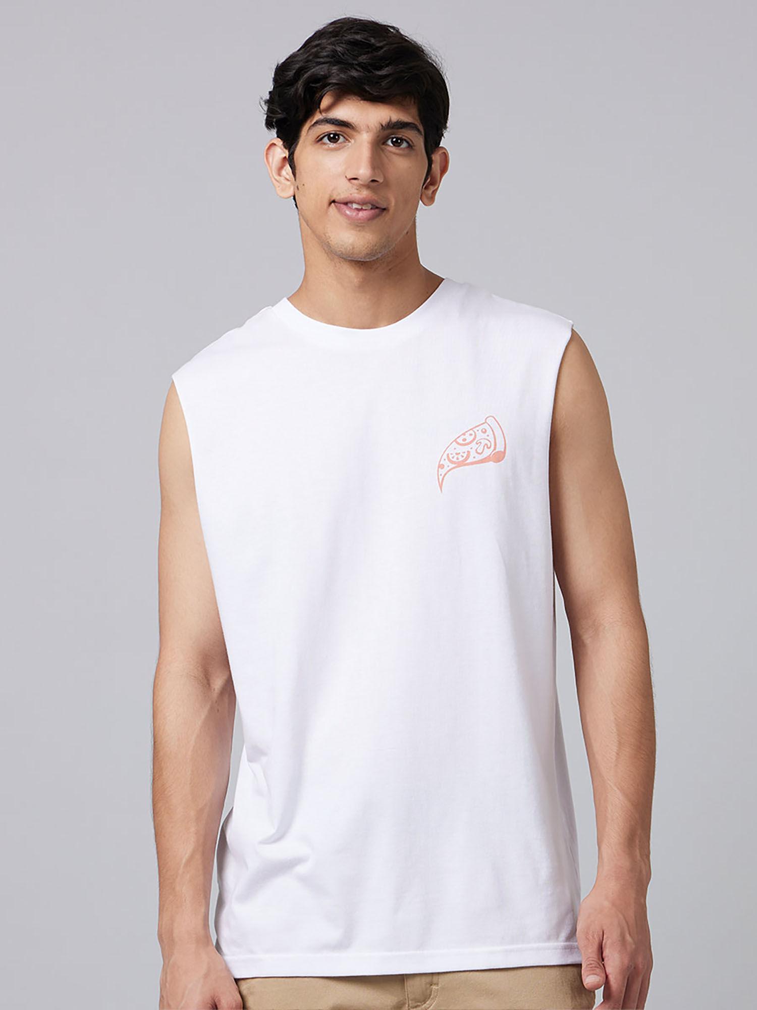 hot pizza men sleeveless t-shirt