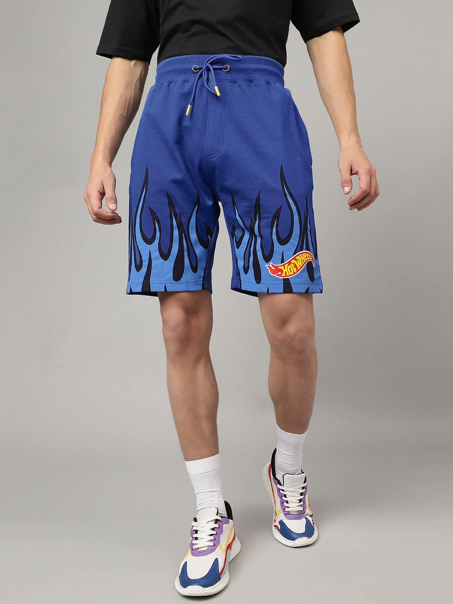 hot wheels printed shorts for men