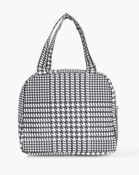 houndstooth print multi-purpose pouch