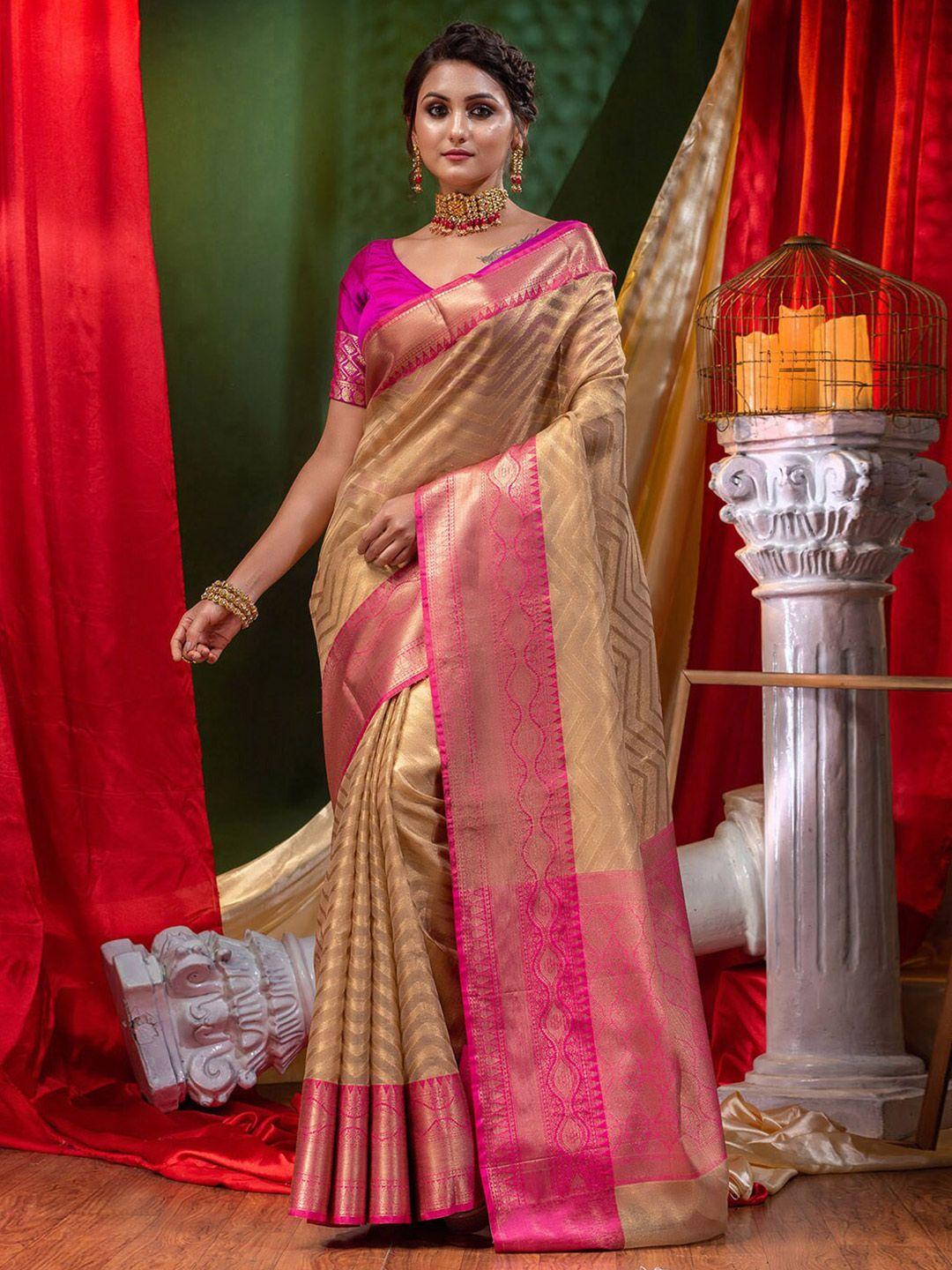 house of begum ethnic motif woven design zari banarasi saree