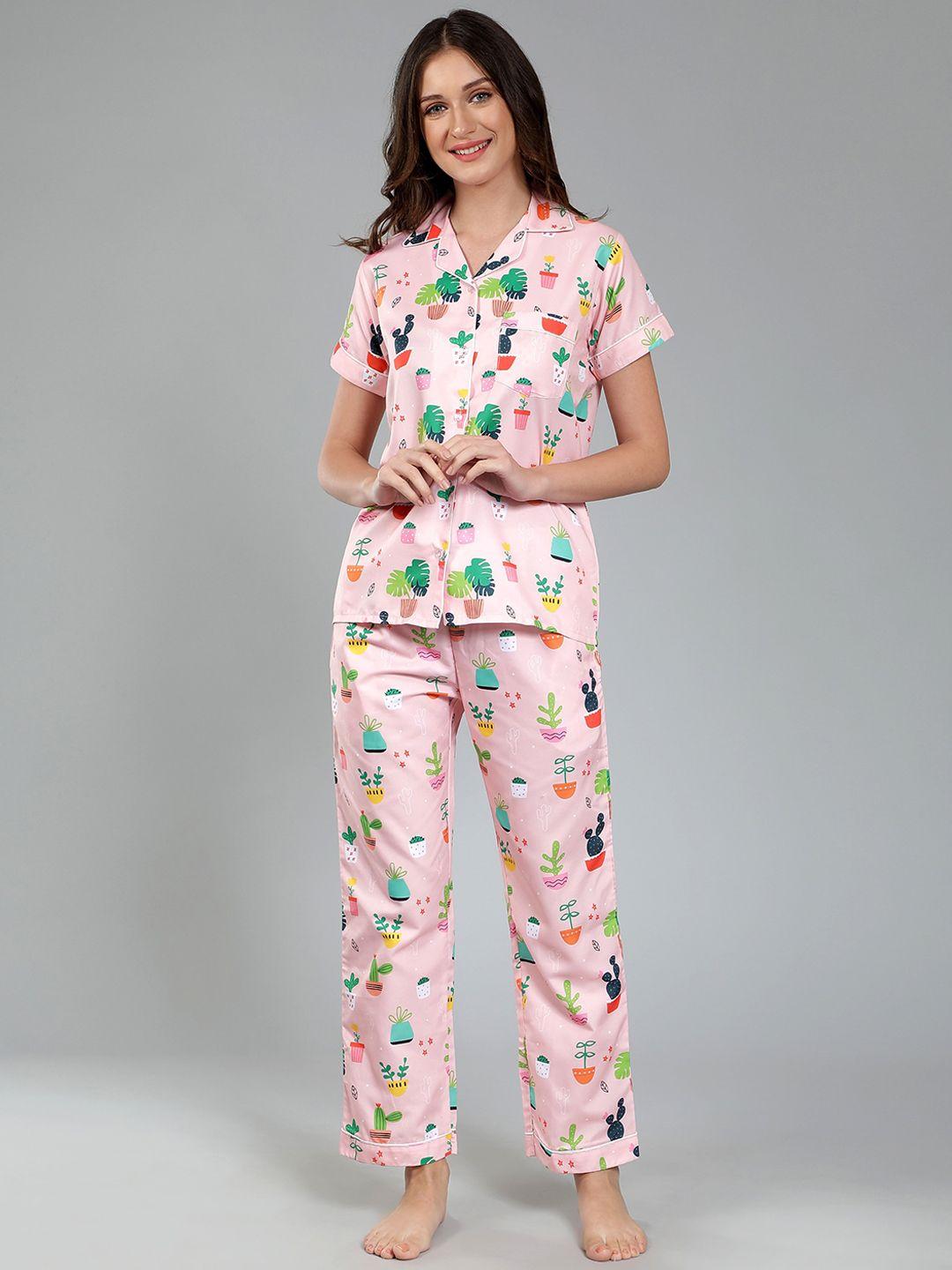 house of comfort women printed night suit