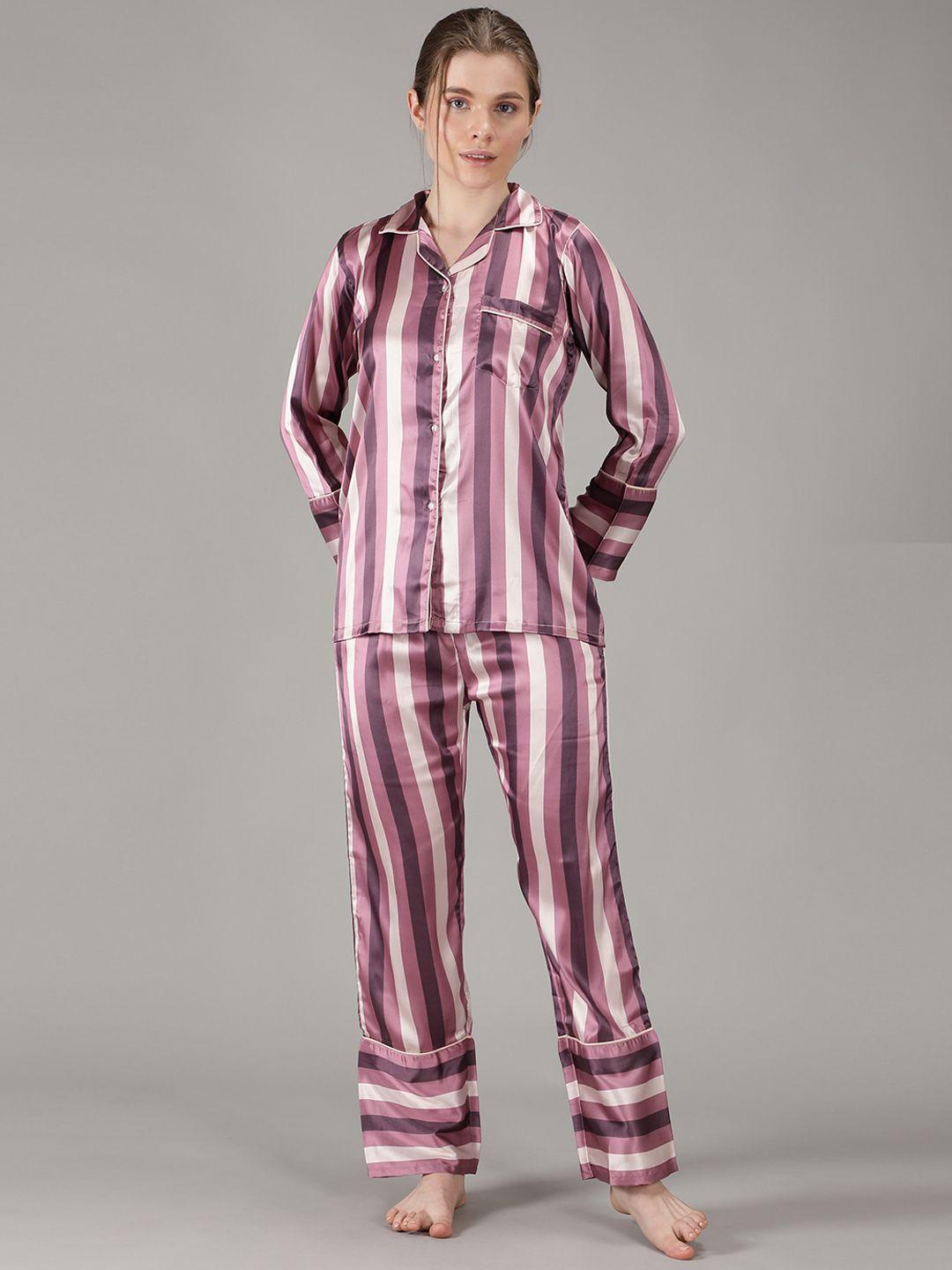 house of comfort women striped night suit