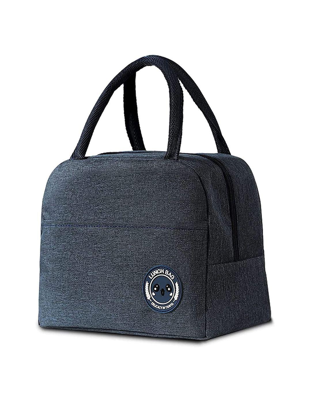 house of quirk navy blue insulated lunch bag