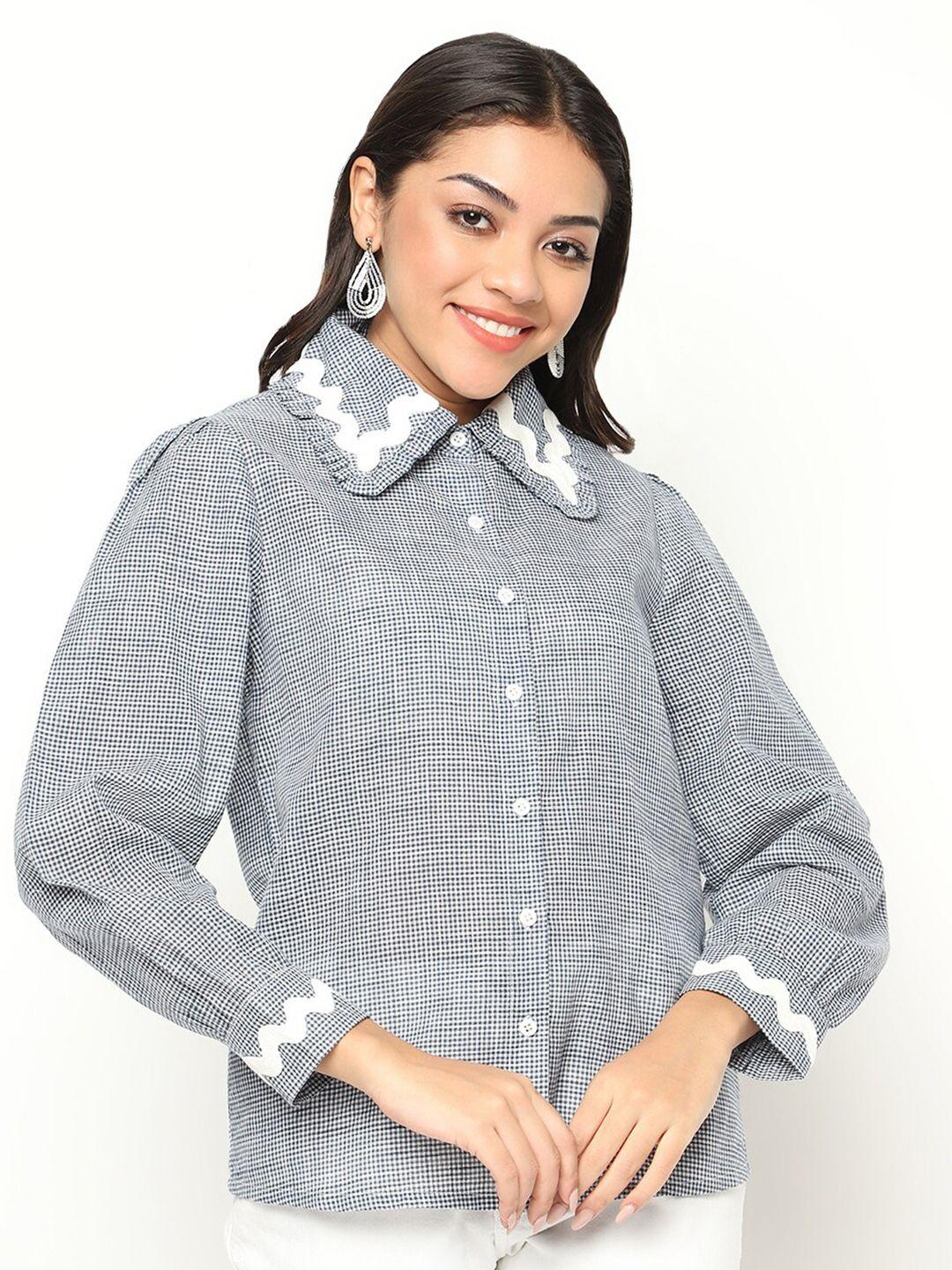 house of s checked cotton casual shirt