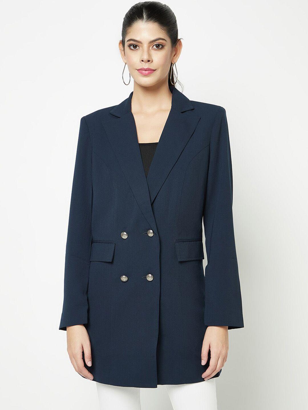house of s notched lapel double breasted blazer