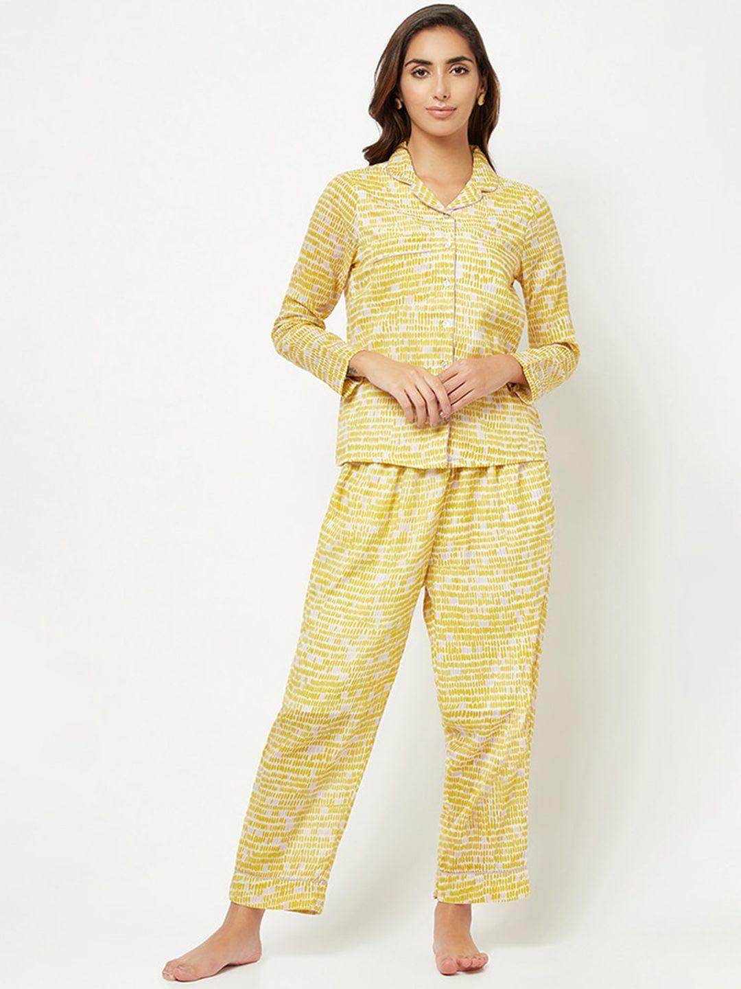 house-of-s-women-printed-pure-cotton-night-suit