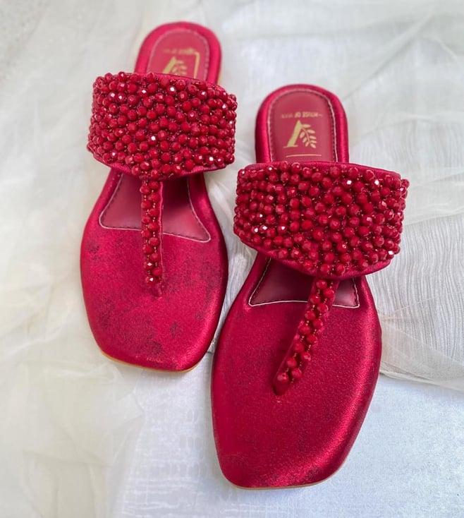 house of vian red kyra flats