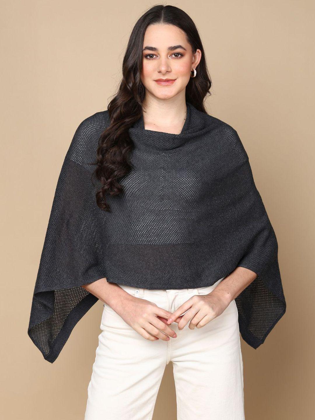 house of zelena open knit self design maternity poncho sweater