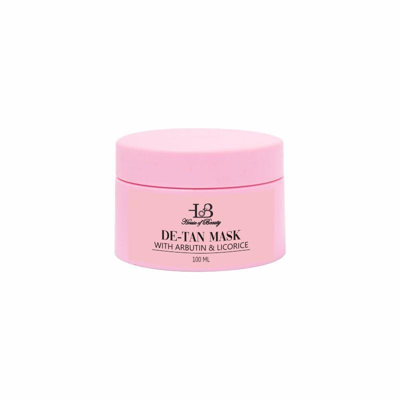 house of beauty de-tan mask with arbutin & licorice