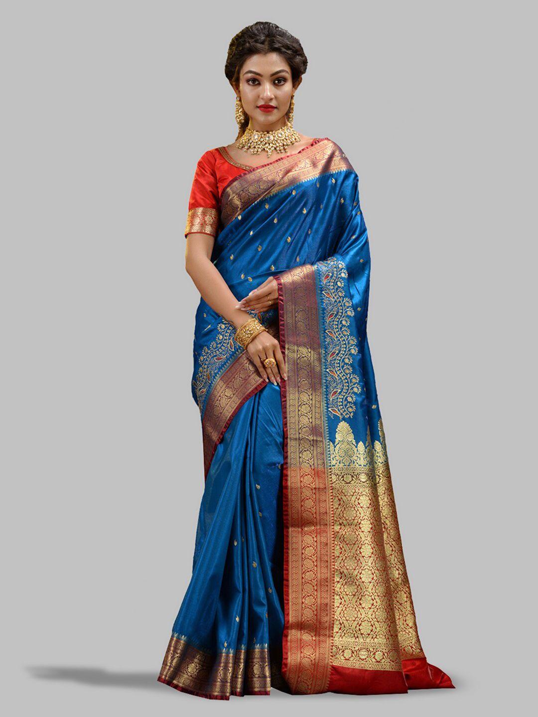 house of begum ethnic motifs woven design zari handloom banarasi saree