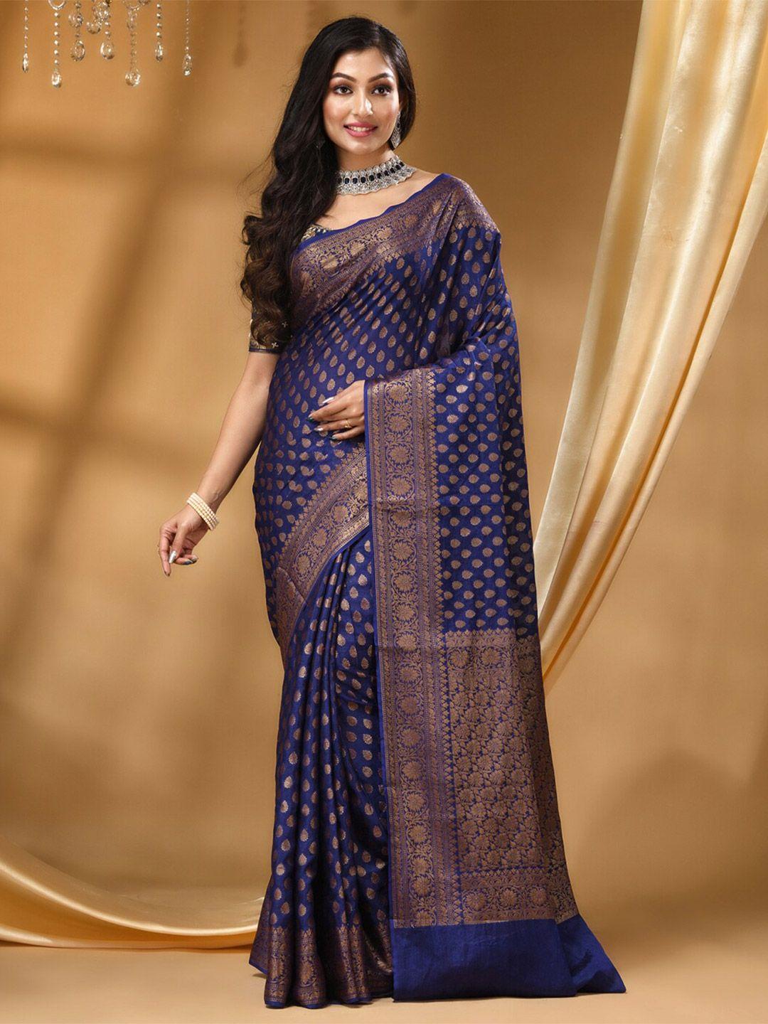 house of begum woven design zari silk blend banarasi saree