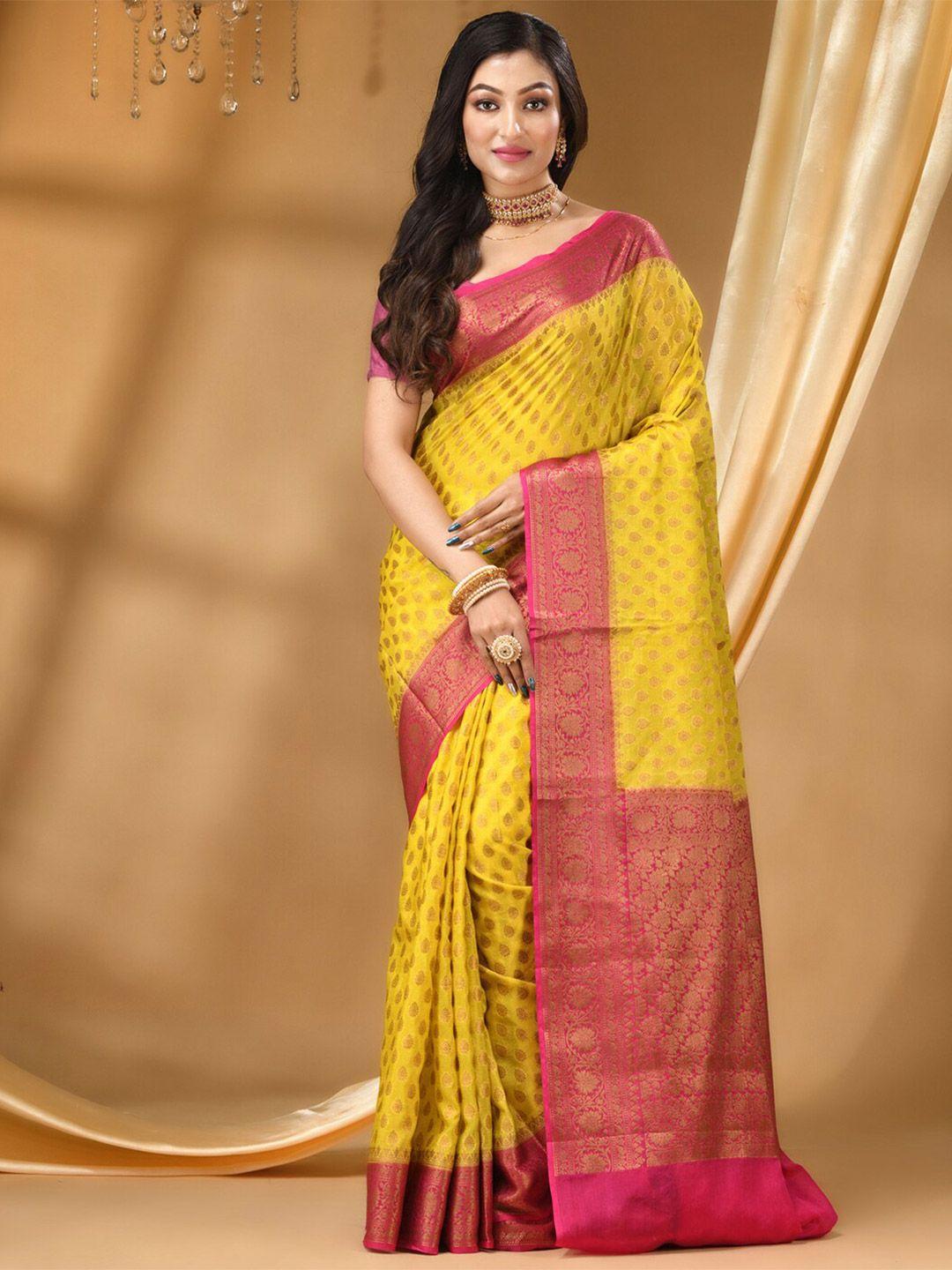 house of begum woven design zari silk blend banarasi saree