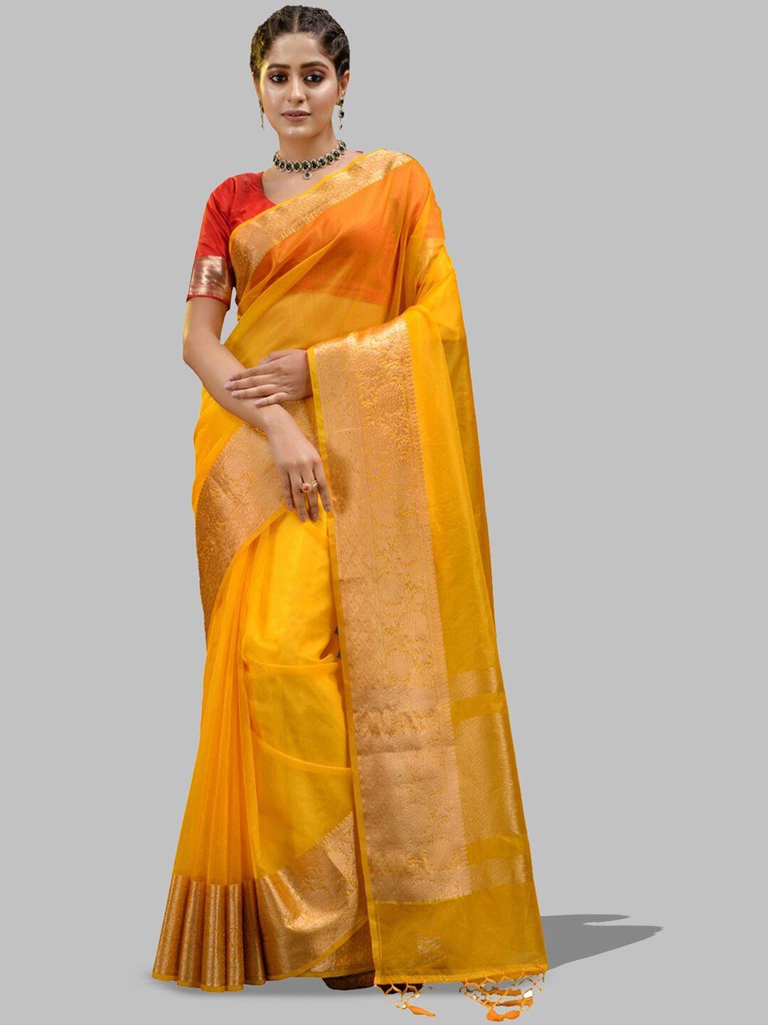 house of begum zari organza banarasi saree