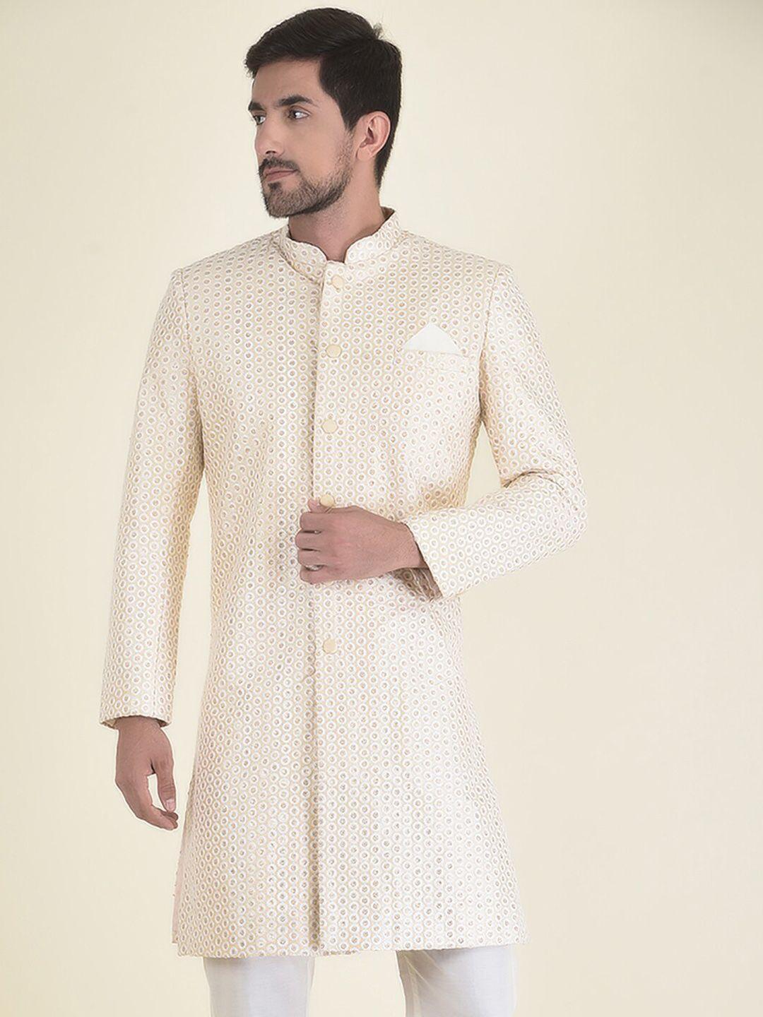 house of deyann men embroidered sherwani with trouser set