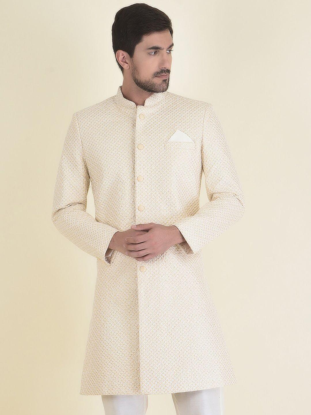 house of deyann men embroidered sherwani with trouser set