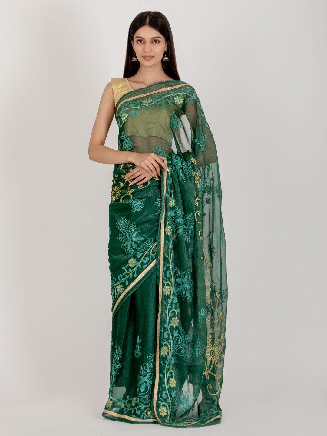 house of jamoti embellished zari saree