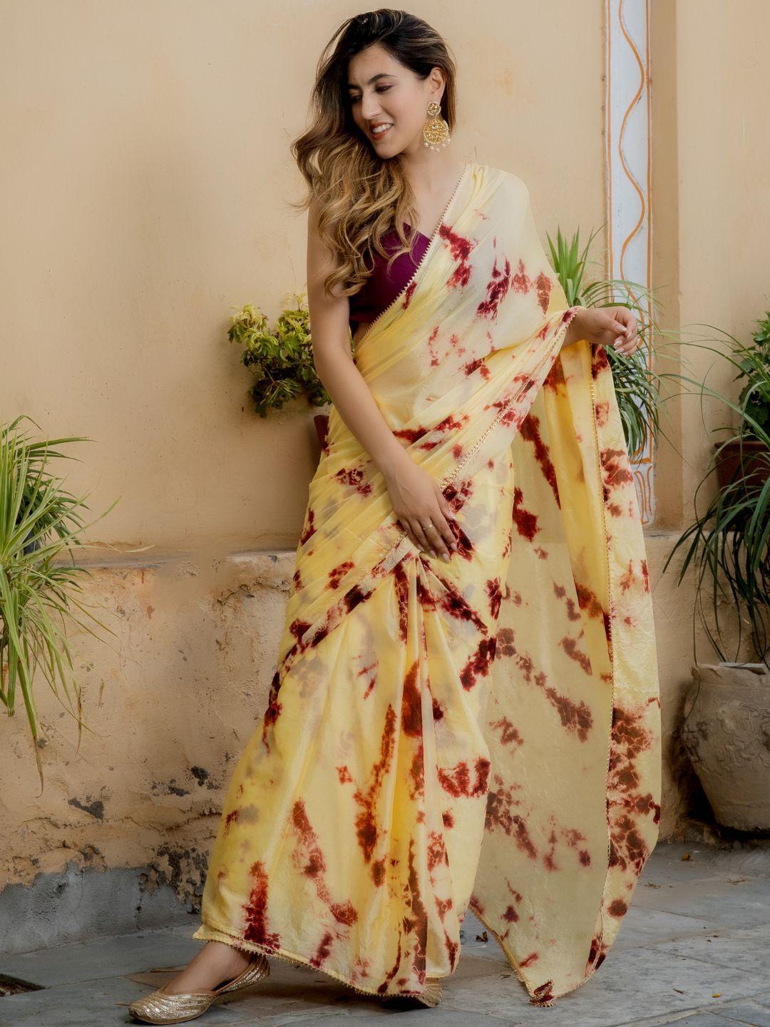 house of jamoti tie and dye shibori saree