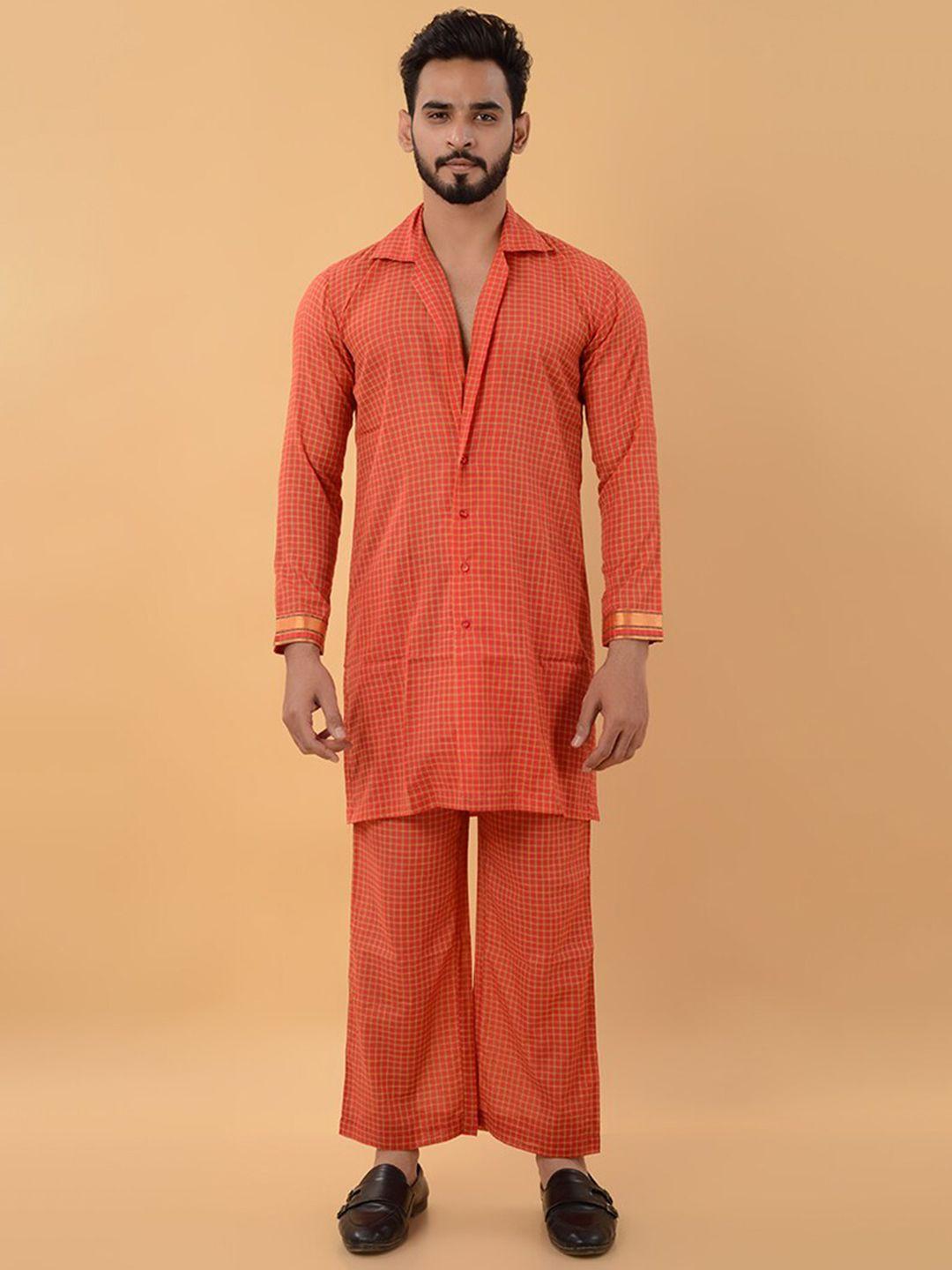 house of k.c regular pure silk kurta with palazzos