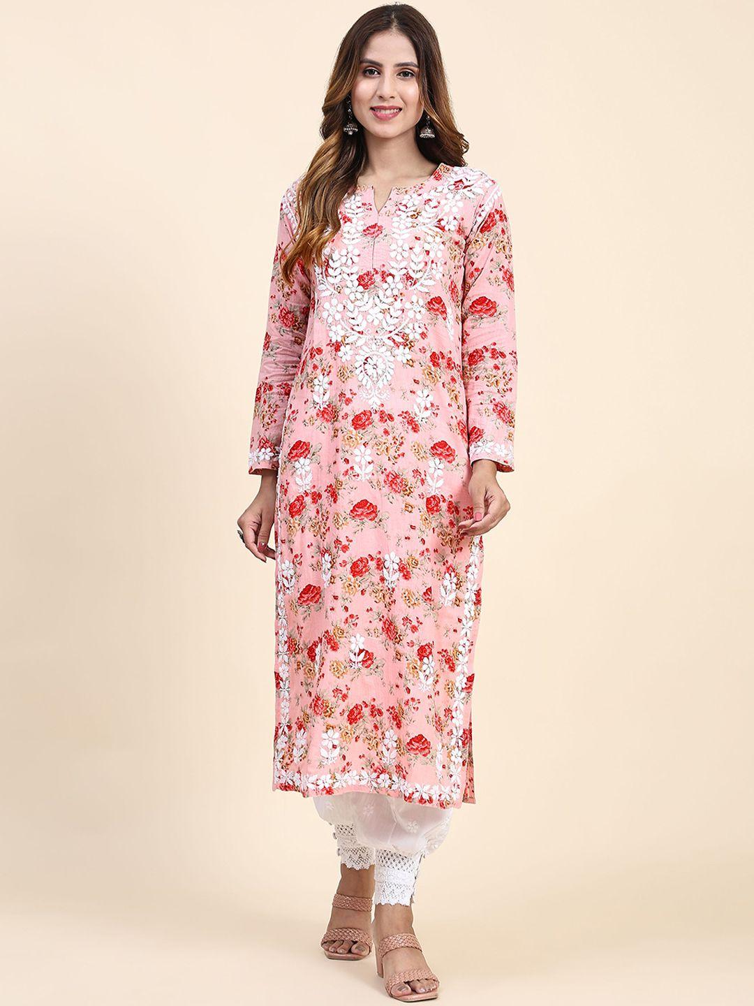 house of kari floral printed straight kurta