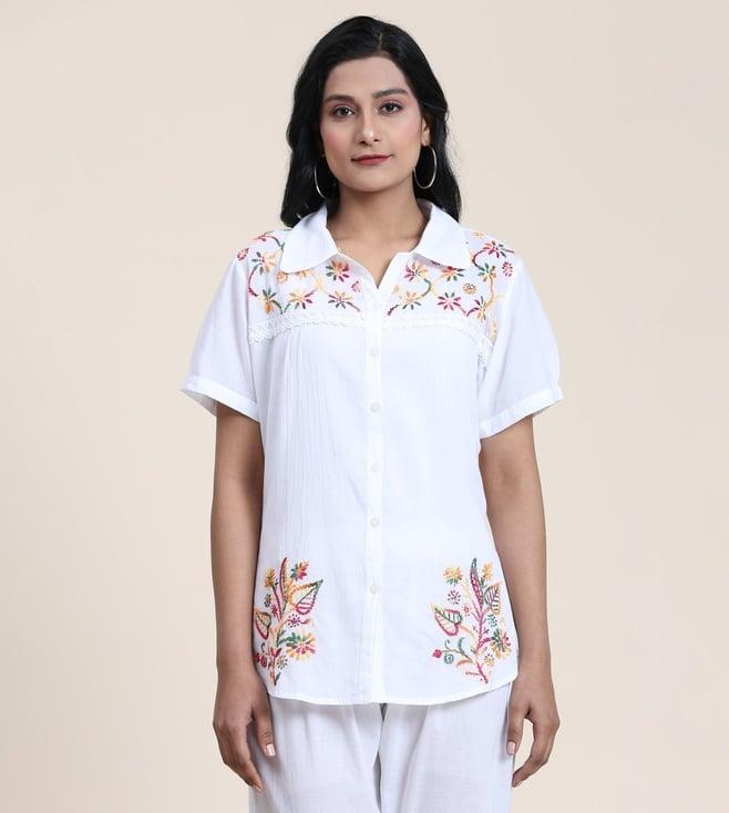 house of kari hand embroidery chikankari shirts