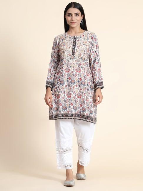 house of kari hok chinakari tunic light multicolour