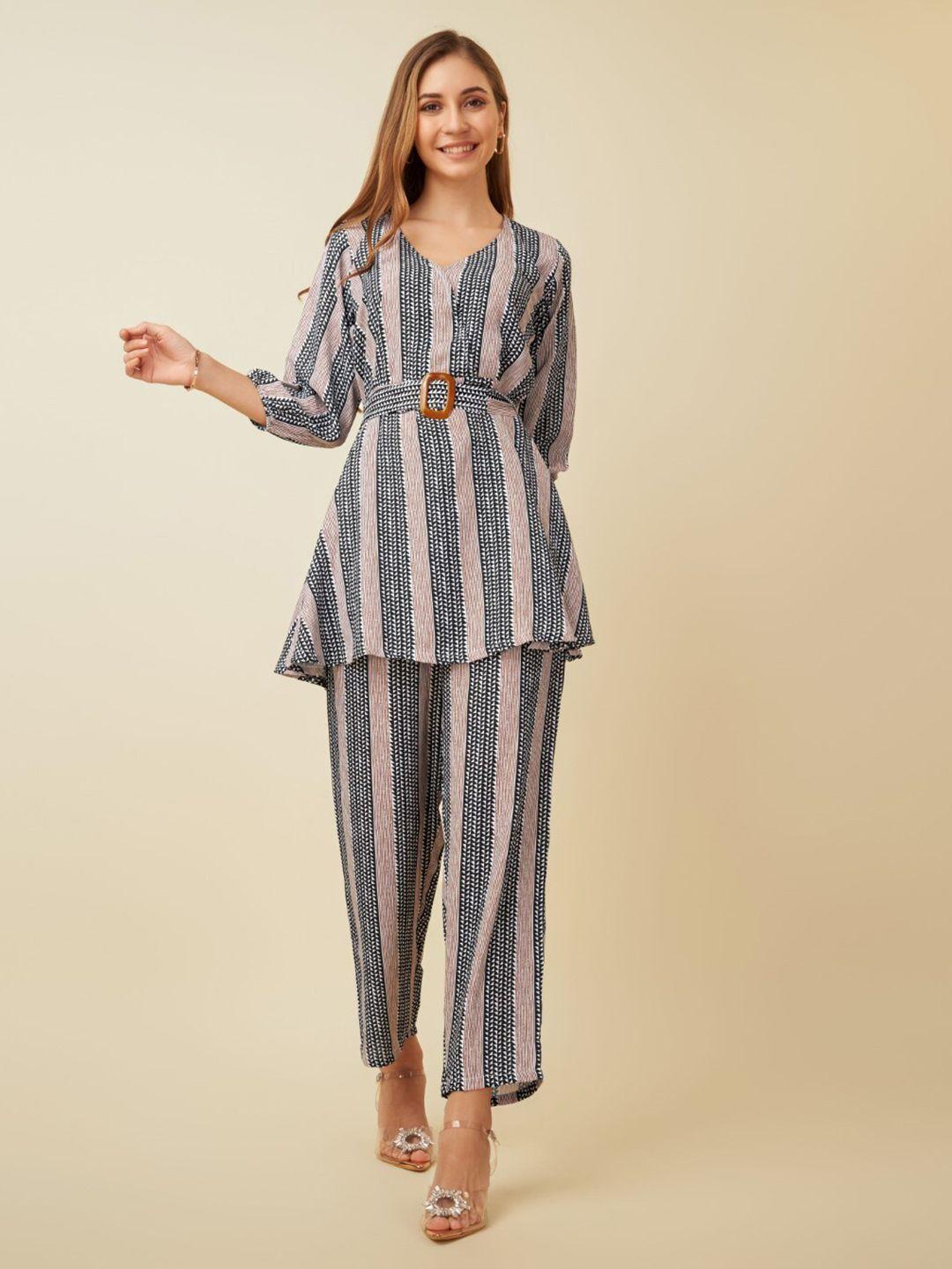 house of mira printed tunic & trousers co-ords set