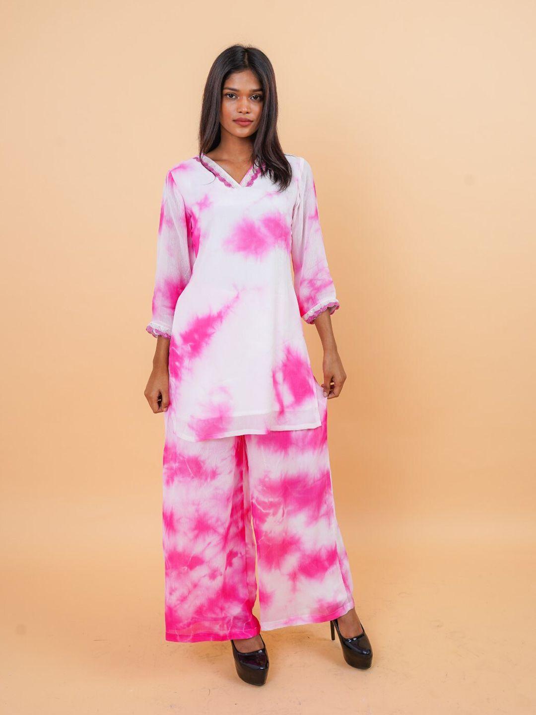 house of mira printed tunic with trouser co-ords