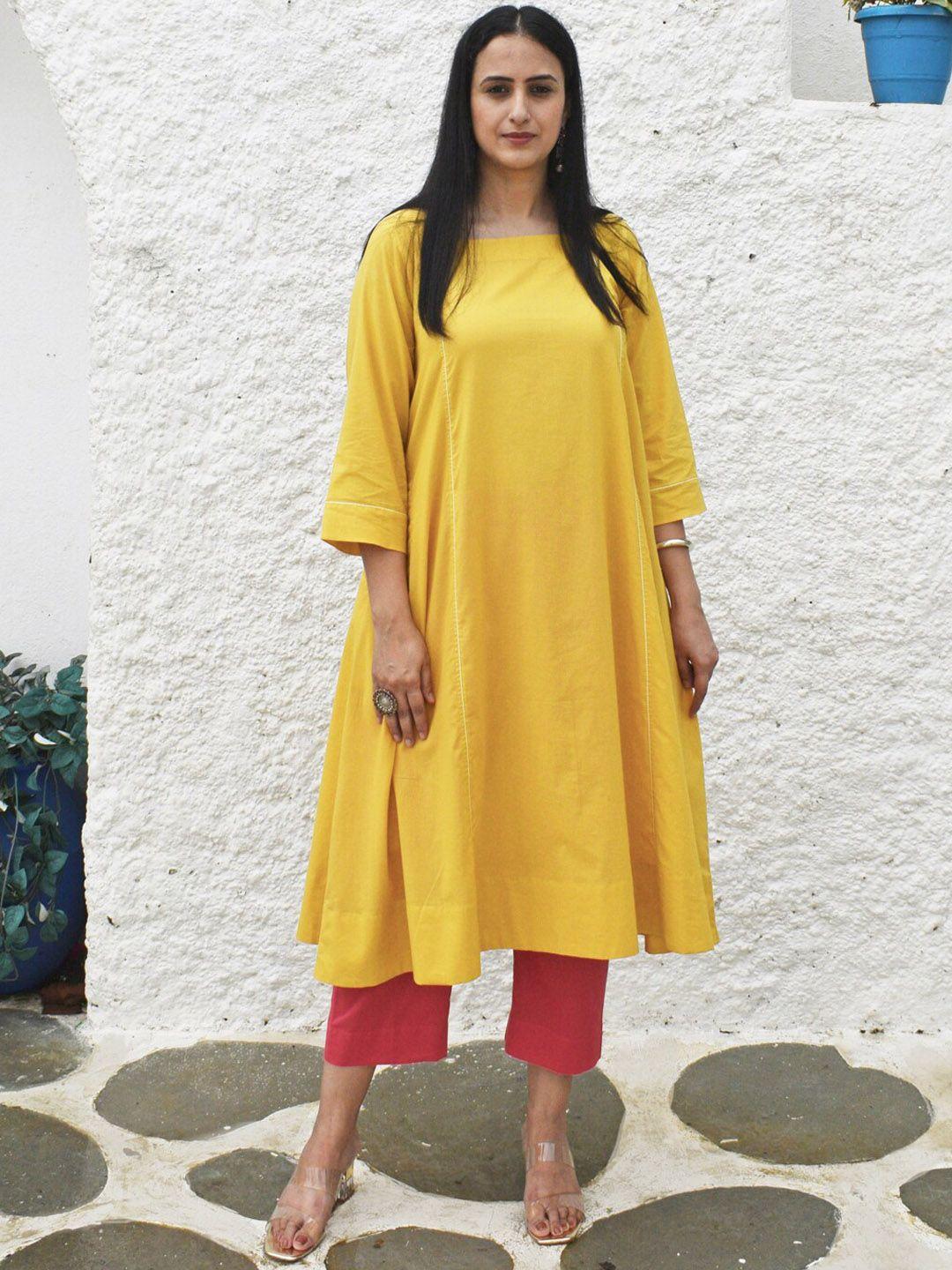 house of moxa regular pure cotton kurta with trousers