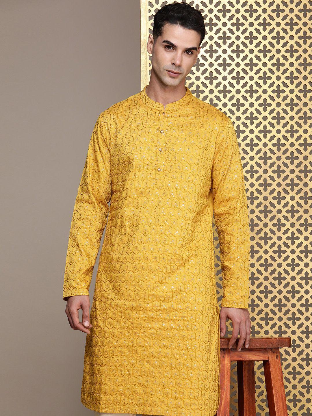 house of pataudi embellished sequined rozana kurta