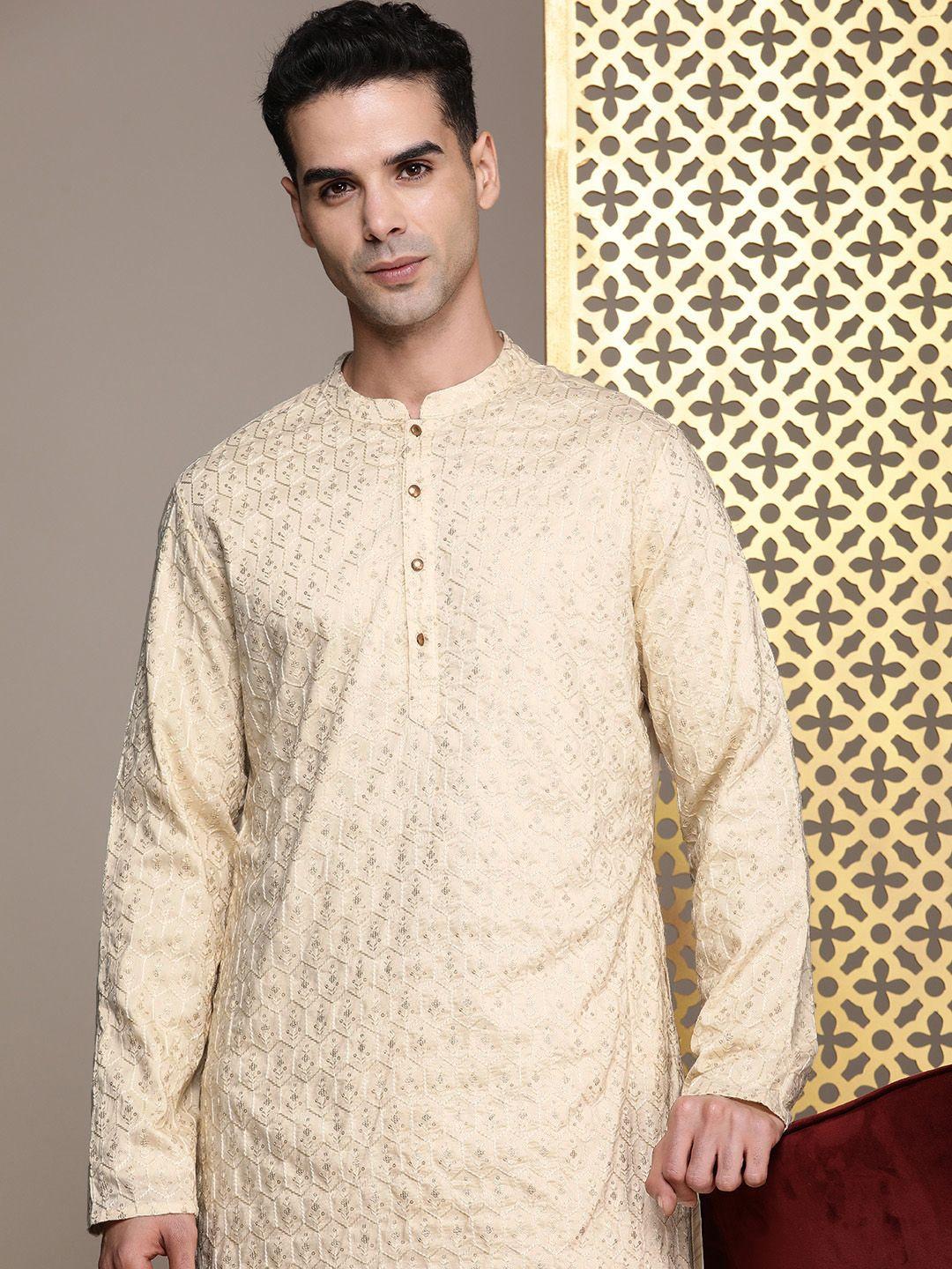 house of pataudi embellished sequined rozana kurta