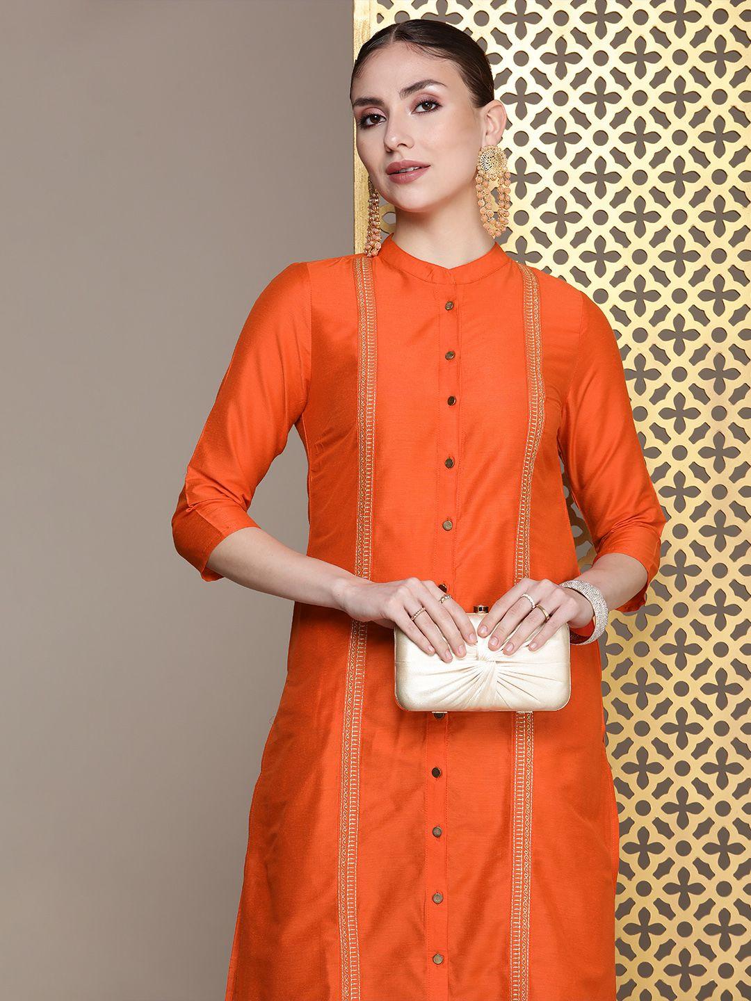 house of pataudi ethnic motifs embroidered jashn kurta