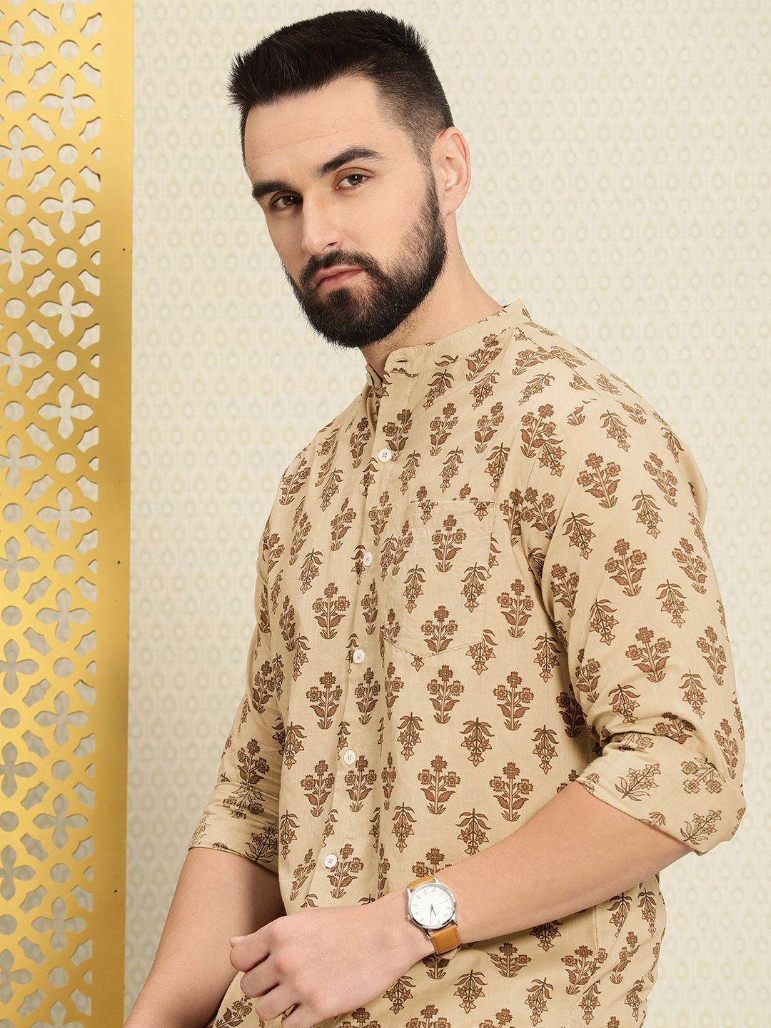 house of pataudi ethnic motifs printed rozana casual shirt