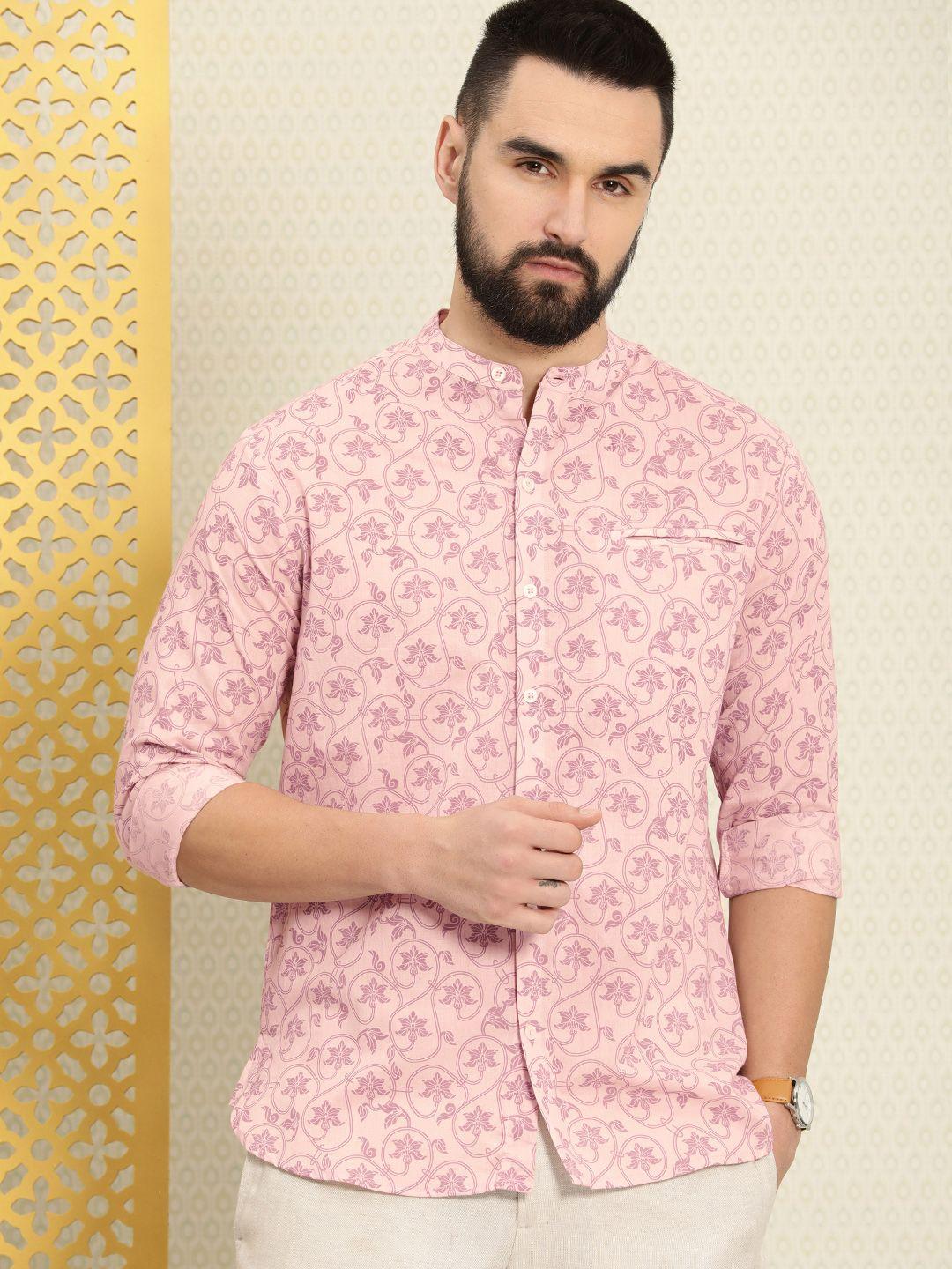 house of pataudi ethnic motifs printed rozana casual shirt
