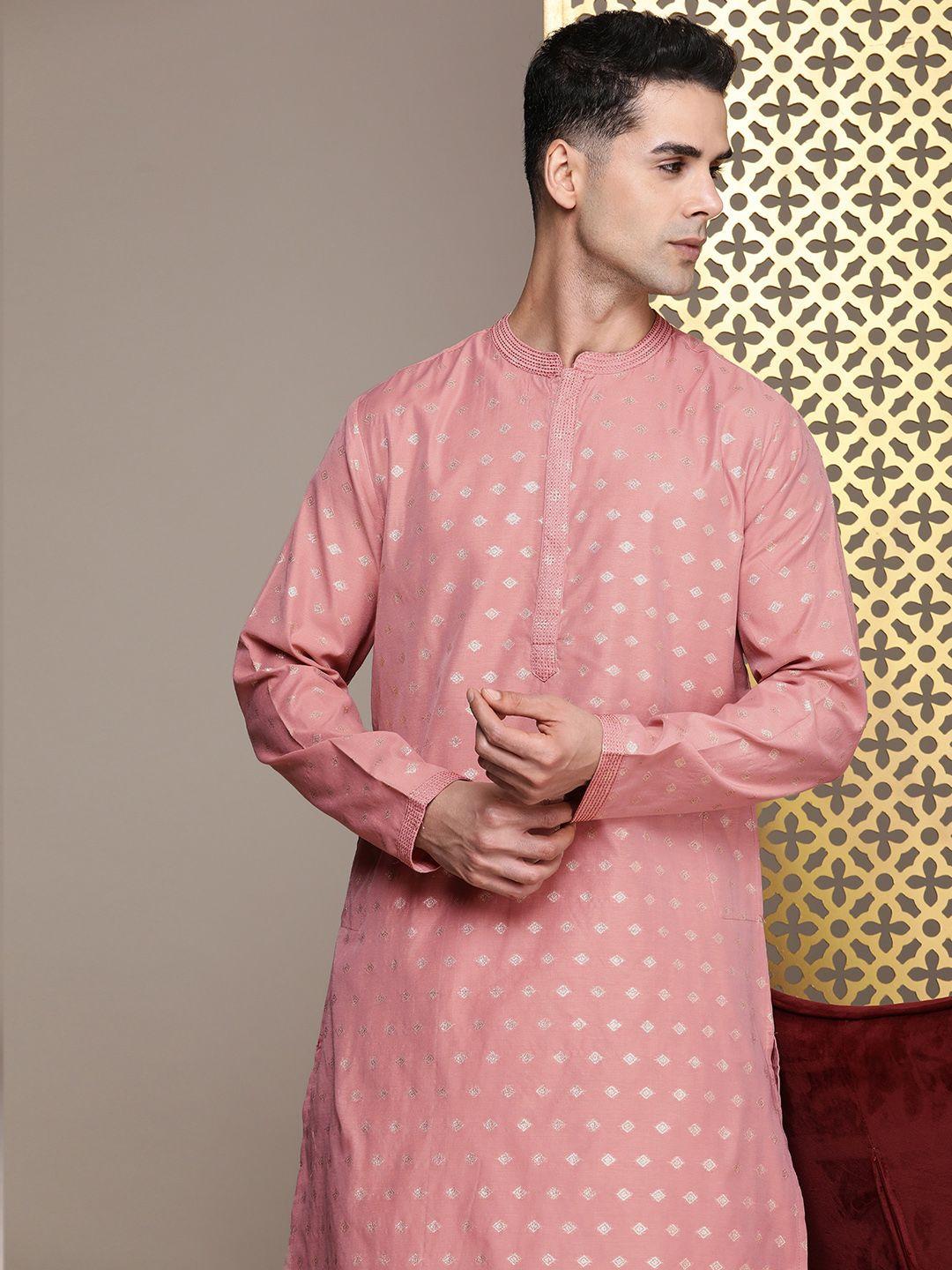 house of pataudi ethnic motifs printed rozana straight kurta