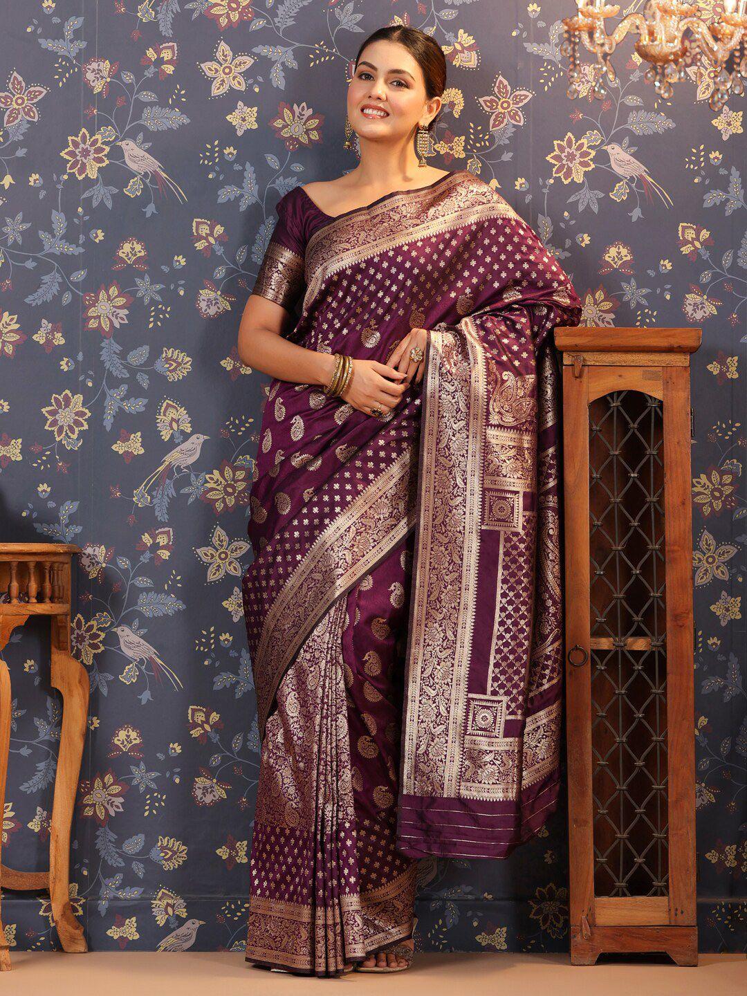 house of pataudi ethnic motifs woven design banarasi saree