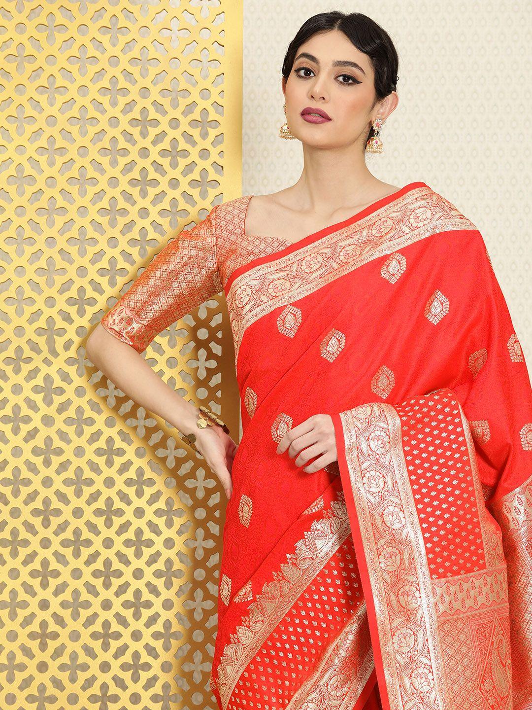 house of pataudi ethnic motifs zari saree