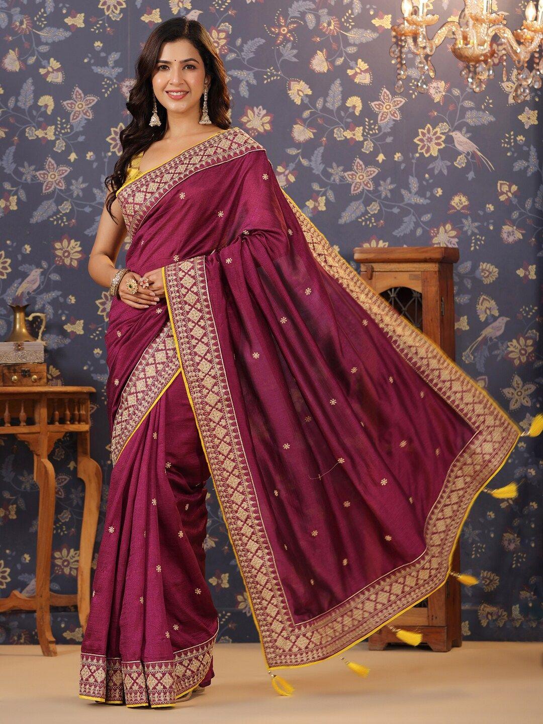 house of pataudi floral embroidered sarees