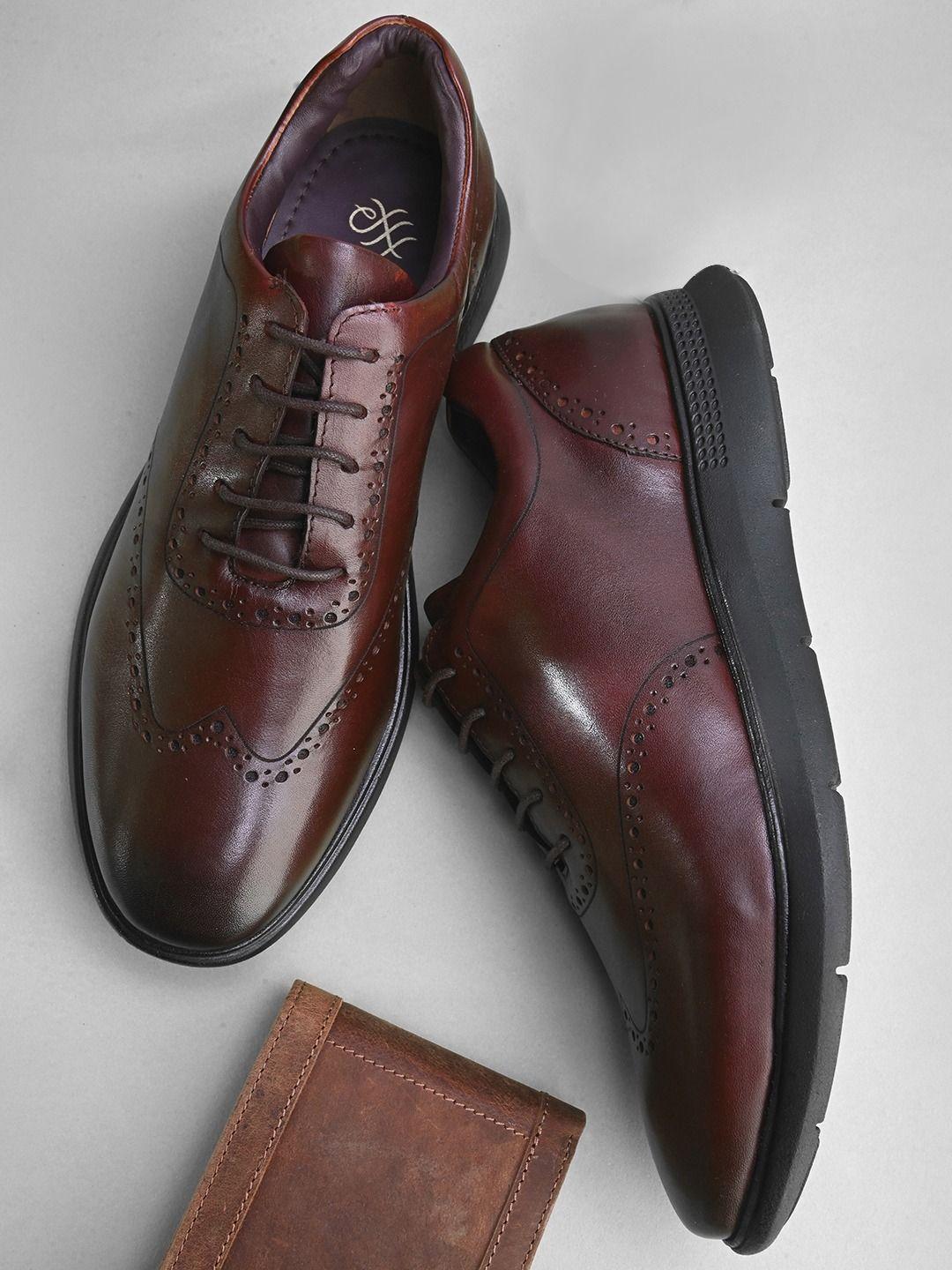 house of pataudi men leather brogues