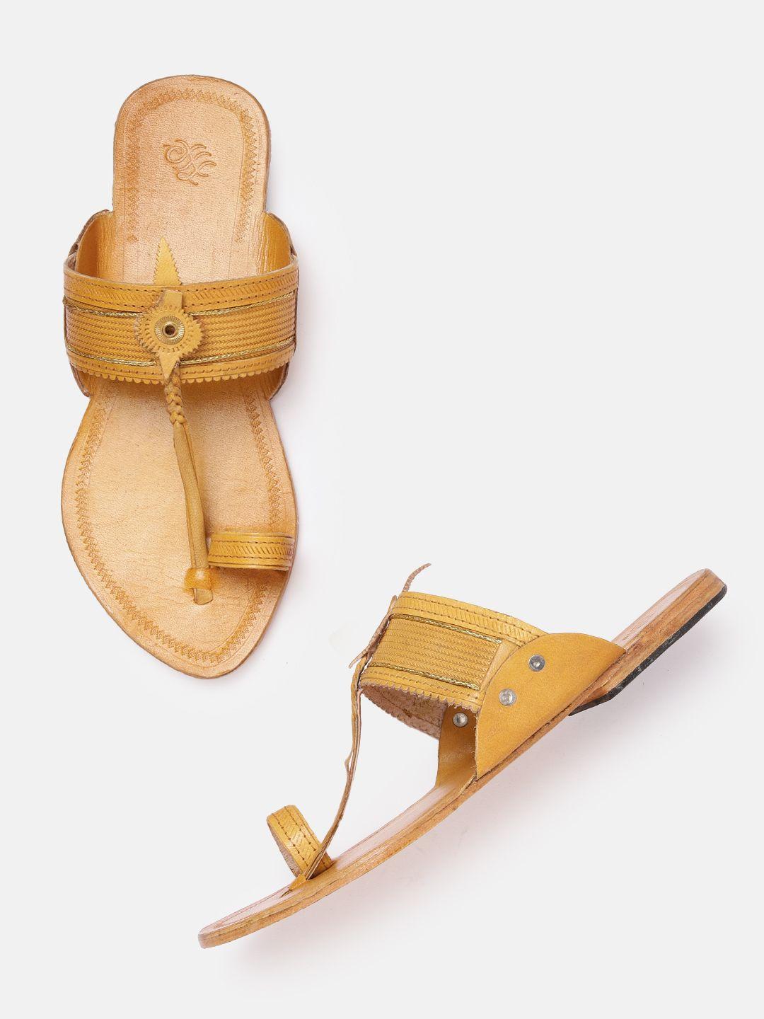 house of pataudi men one-toe ethnic comfort sandals