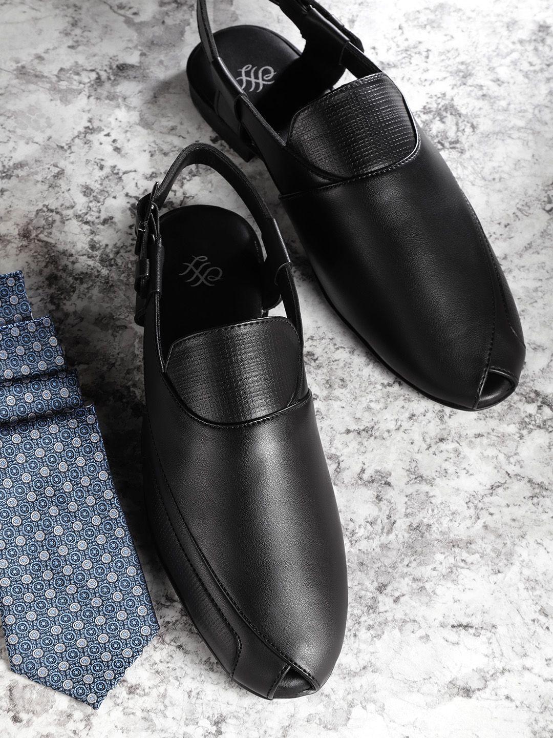 house of pataudi men solid handcrafted mules