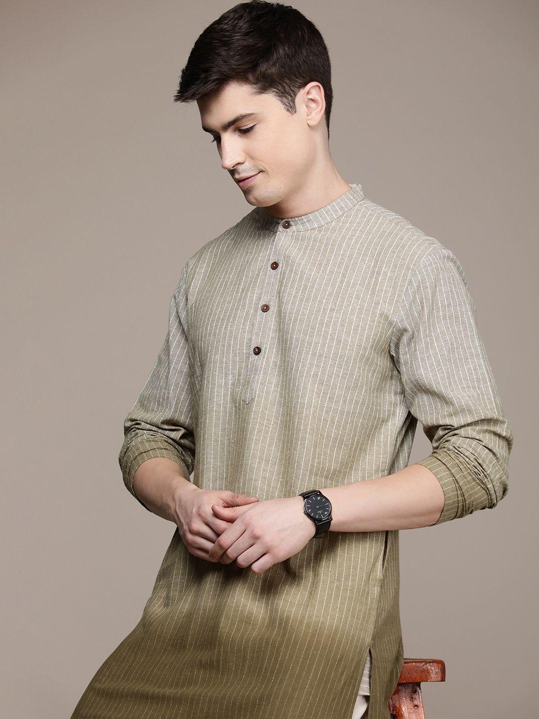 house of pataudi striped ombre jashn kurta