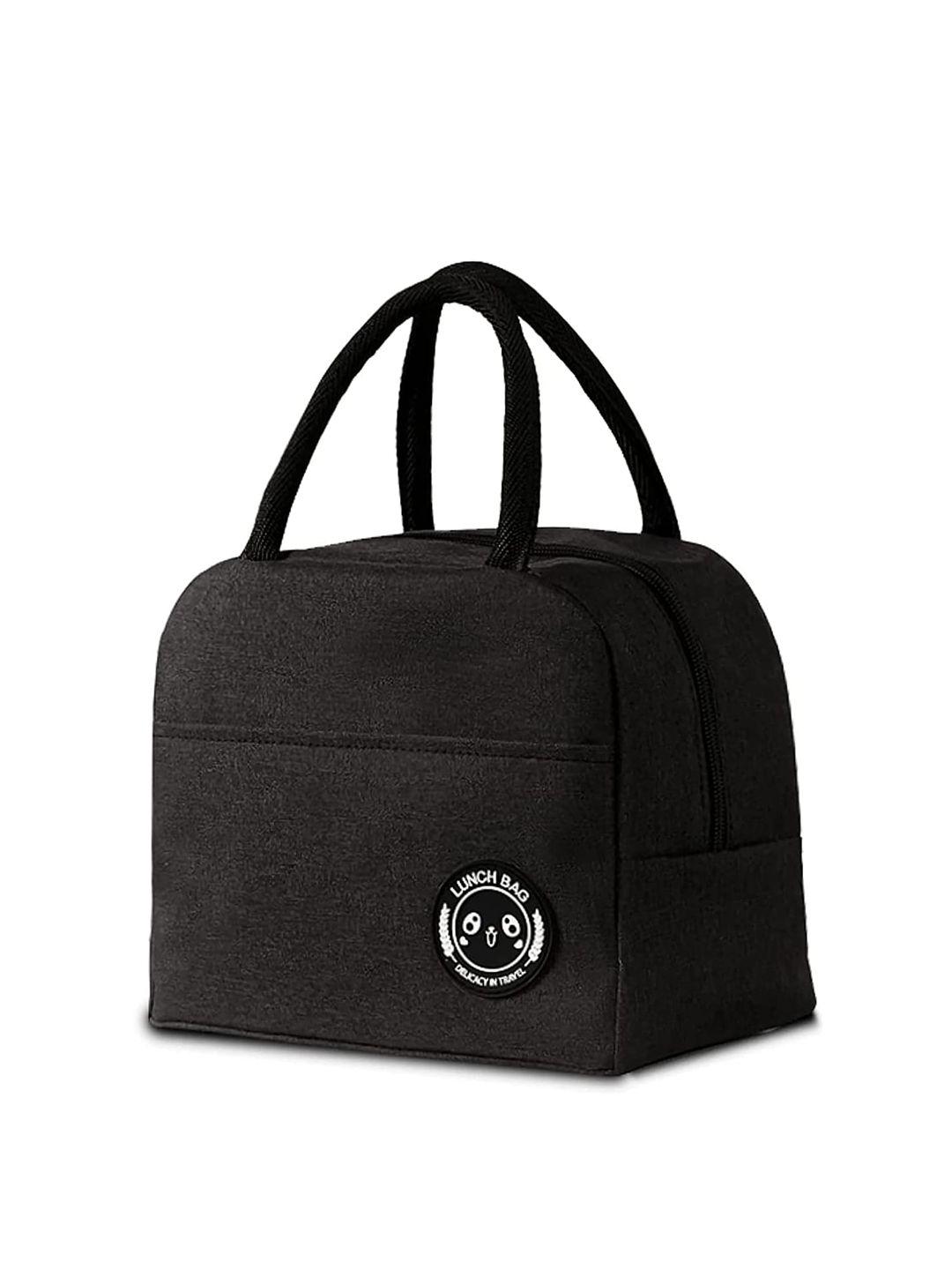 house of quirk black small insulated lunch bag