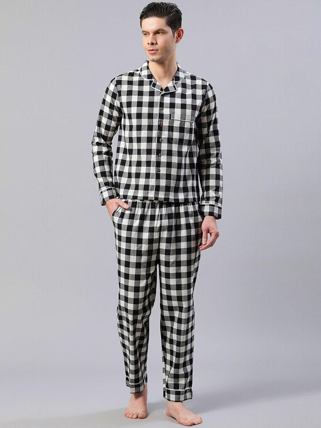 house of s men checked night suit